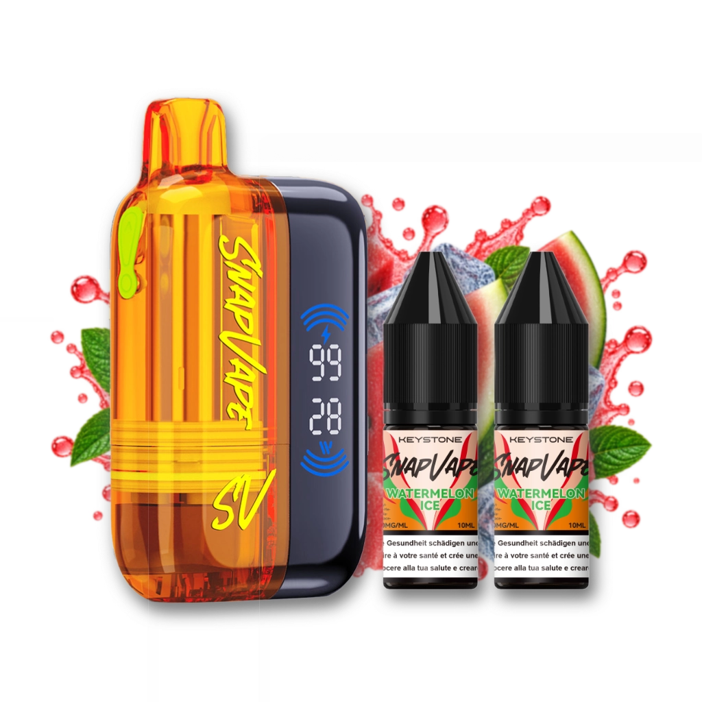 SnapVape Starter Kit | Akkuträger + Leerpod + 2x E-Liquid Watermelon Ice (20mg/ml)