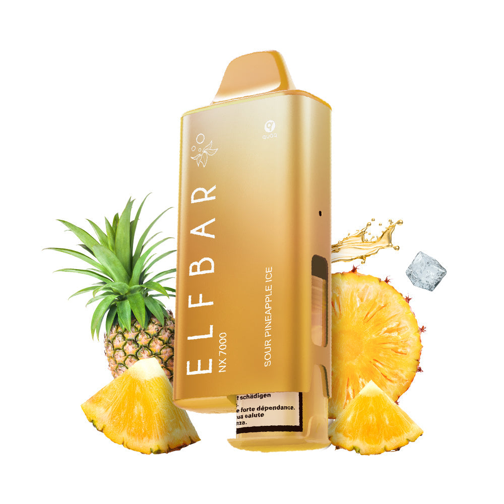 ELFBAR NX7000 Sour Pineapple Ice Vape Kit 20 mg/ml 7000 Puffs
