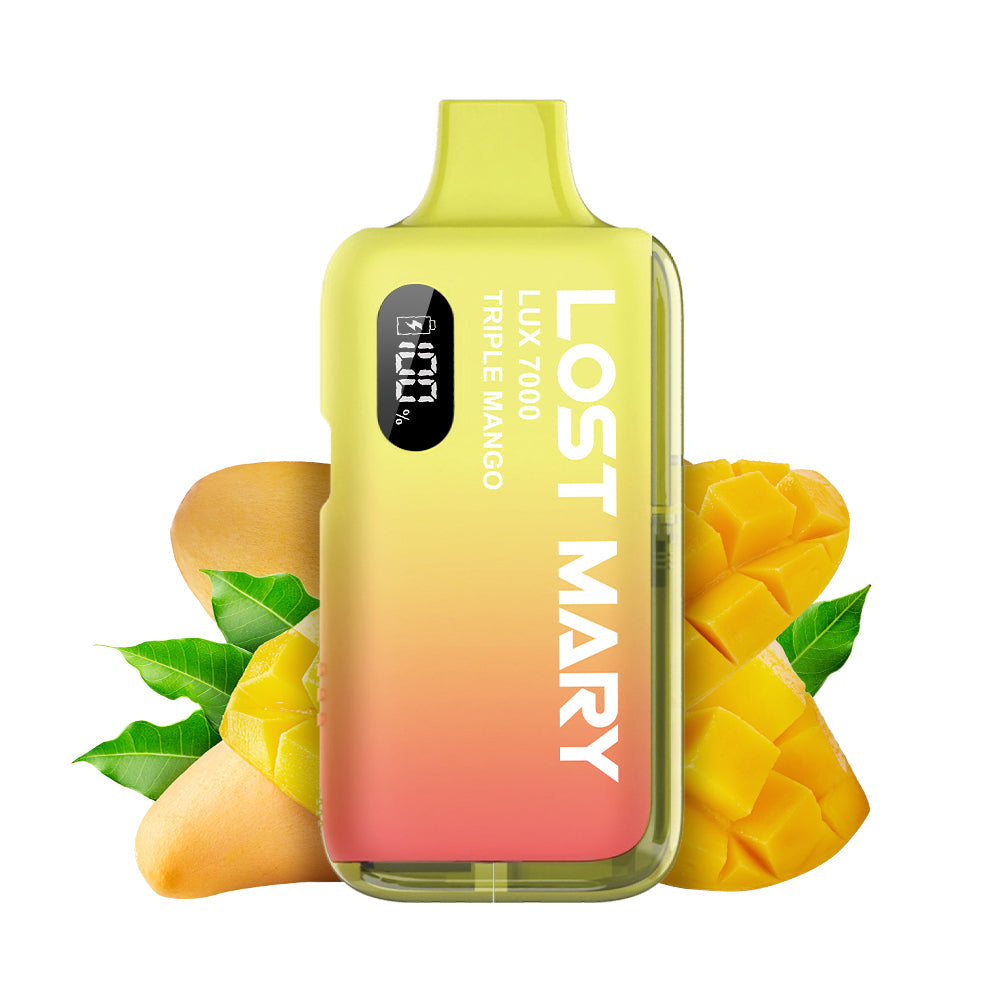LOST MARY LUX7000 Vape Kit Triple Mango – Lost Mary LUX7000 Vape Kit Triple Mango, 20 mg/ml, bis zu 7000 Puffs