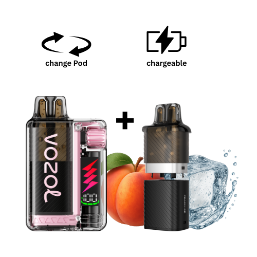 VOZOL Vista Kit Peach Ice VOZOL Vista Plug Vape Kit Pfirsich Ice