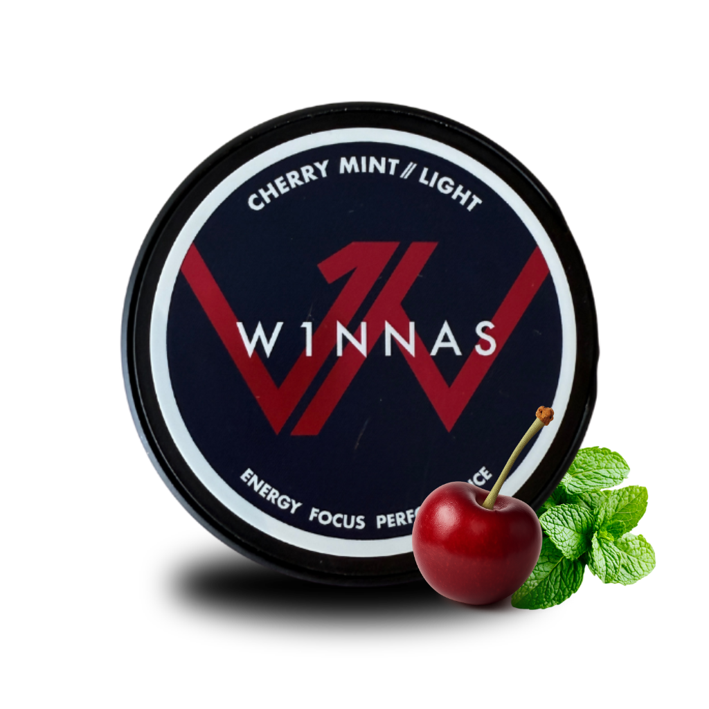 W1NNAS – Cherry Mint W1NNAS Performance Pouches 120 mg Koffein nikotinfrei