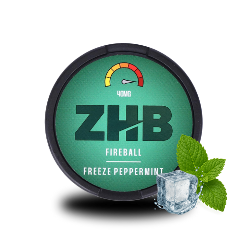 ZHB Snus Fireball Freeze Peppermint 40mg - ZHB Fireball Freeze Peppermint Nicotine Pouches