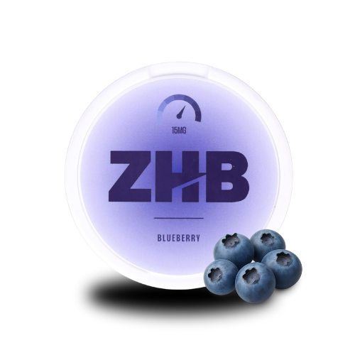 ZHB Snus Blueberry 15mg - ZHB Blueberry Nicotine Pouches
